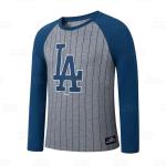 Polo Manga Larga Varon Mlb los Angeles Dodgers Fexpro Mlbts52002 Gry - MLBTS52002-GRY