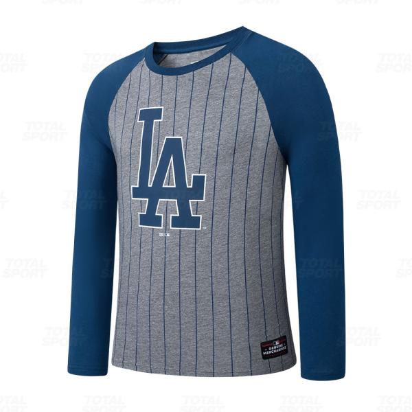 Polo Manga Larga Varon Mlb los Angeles Dodgers Fexpro Mlbts52002 Gry - MLBTS52002-GRY