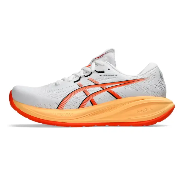 Asics varon Gel-Cumulus 28 White Energy Orange