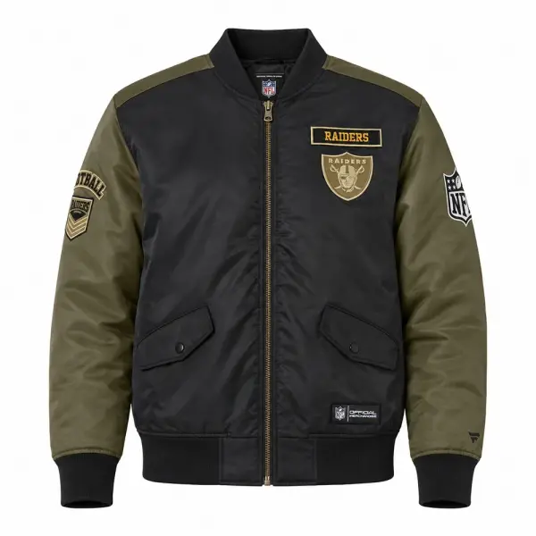 Casaca universitaria Varon Vegas Raiders NFL