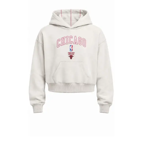 Hoodie Dama Chicago Bulls Front wordmark NBA