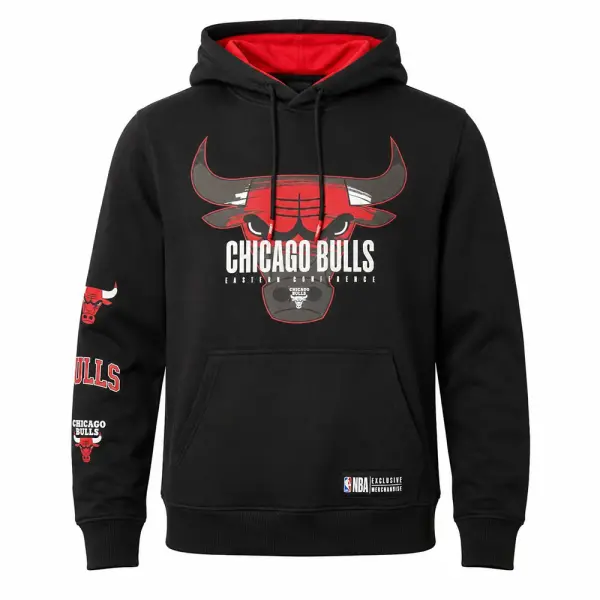 Hoodie Varon Chicago Bulls Textured Front Print NBA
