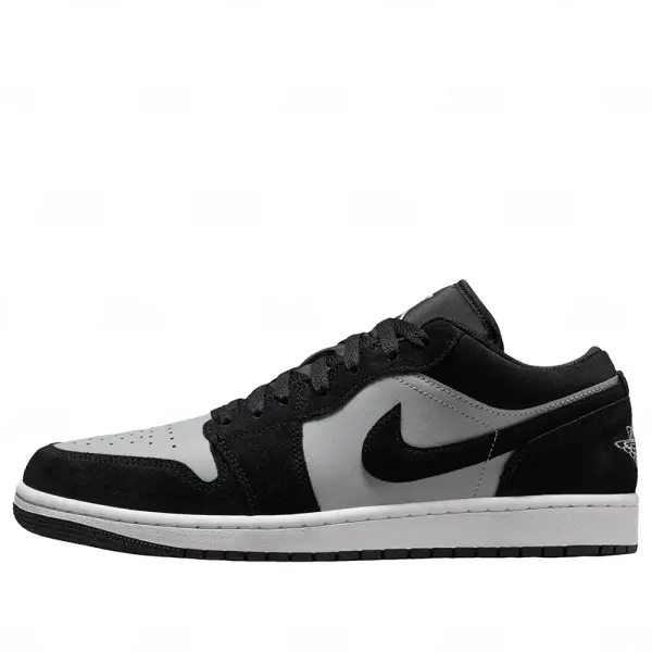 Jordan 1 Low Varon Black Light Smoke Grey