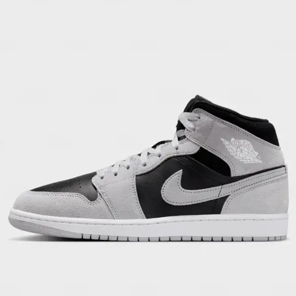 Jordan 1 Mid Varon Light Smoke Grey Black