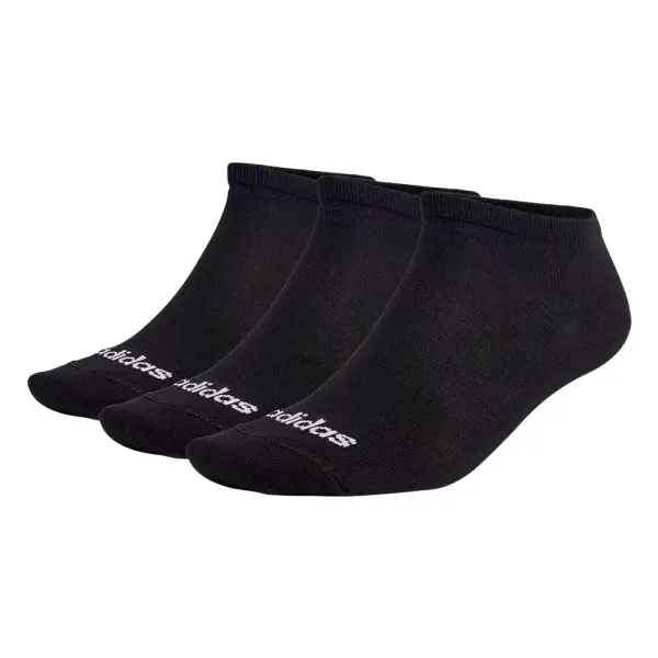 Medias Unisex Adidas Linear Finas Caña Baja (3 Pares) (IC1299) ((COPACO))