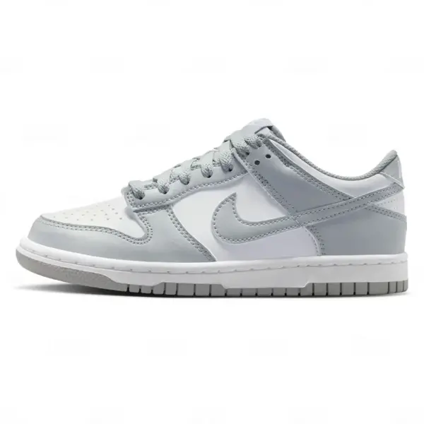 Niños Nike Dunk Low Light Smoke Grey White (GS)
