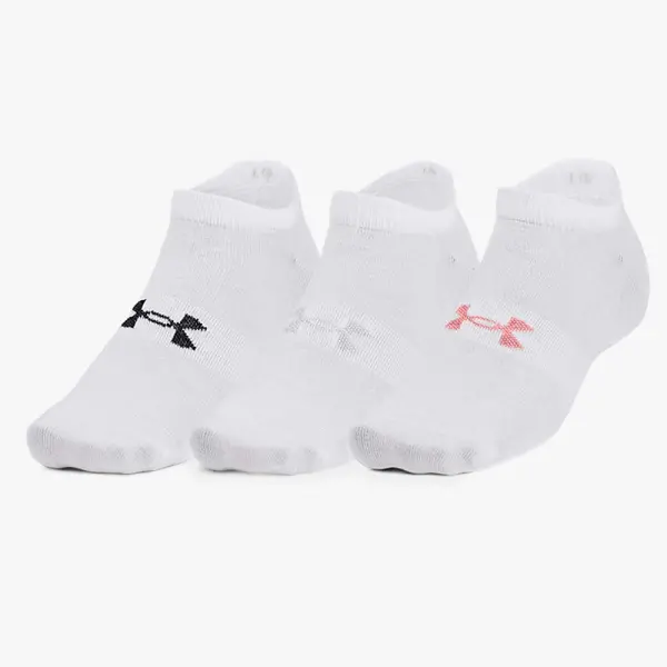 Medias Under Armour Essential No Show Cortas 3 Pares (1361459-100) (( CMMT ))