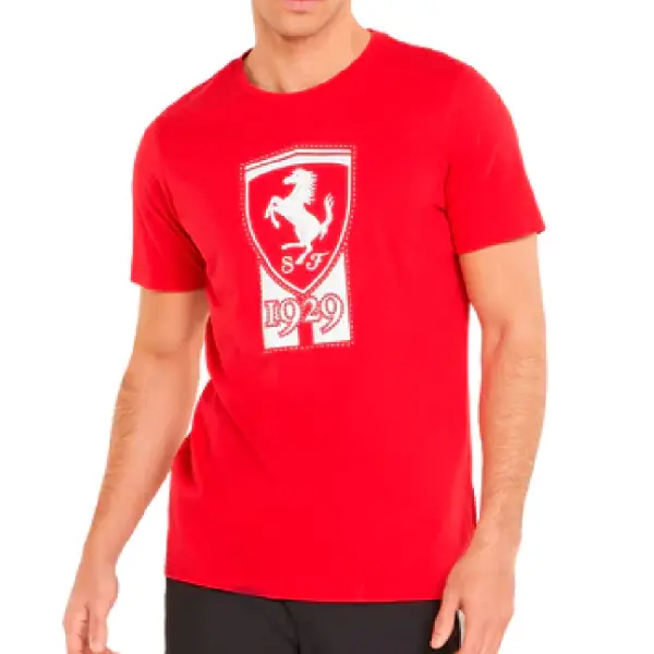 Polo Varon Puma FERRARI RACE HERITAGE BIG SHIELD TEE (533754-02) (( CMMT )) MOTORSPORT