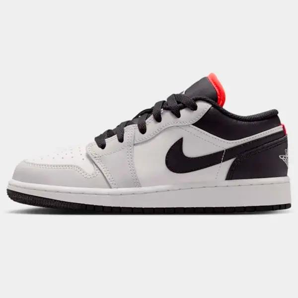 Juvenil Jordan 1 Low Black Summit White Infrared (GS) (553560-045)