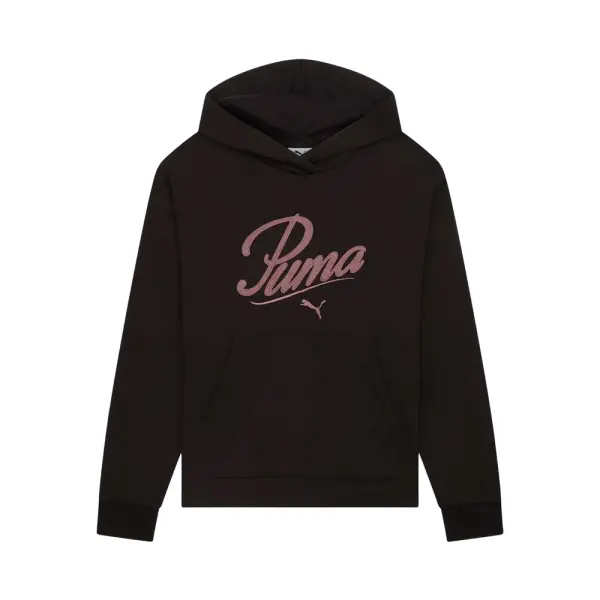 Hoodie Dama Puma Essentials Embroidery Script (690338-01)