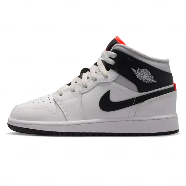 Juvenil Jordan 1 Mid Summit White Infrared Black (GS) (DQ8423-109)