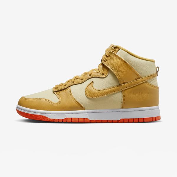 Nike Varon Dunk High Wheat Gold Safety Orange - DV7215-700
