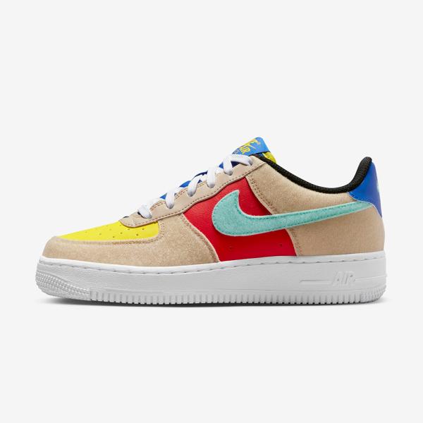 Juvenil Nike Air Force 1 Low Multi Color Velcro Gs - FN7818-100