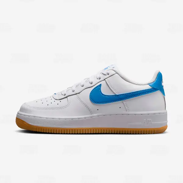 Juvenil Nike Air Force 1 Low White Gum Light Brown Blue - FV5948-115