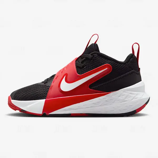 Niños Nike Team Hustle D 12 Black University Red White (HF6280-001)