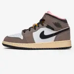 Juvenil Jordan 1 Mid SE White Cave Stone (GS) (HQ2014-100)