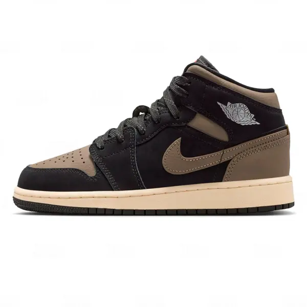 Juvenil Jordan 1 Mid SE Gris oliva (GS) (IB7053-002)