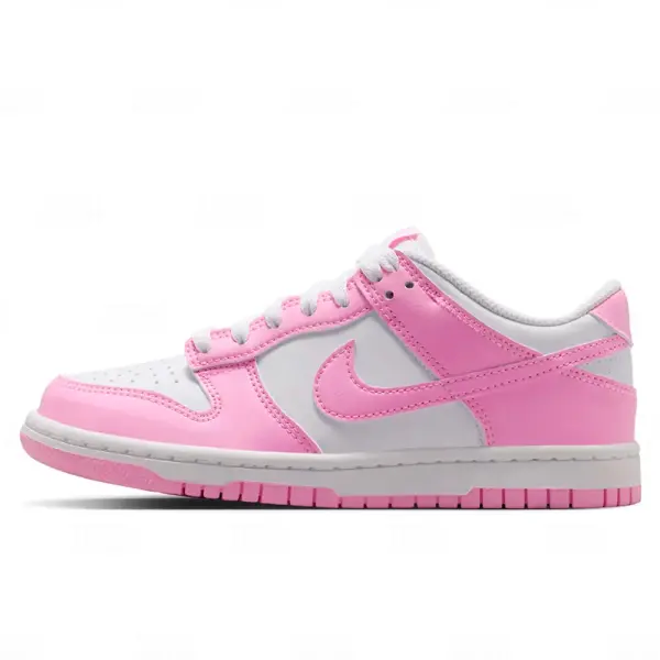 Juvenil Nike Dunk Low White Pink Rise (GS) (IU7766-125)