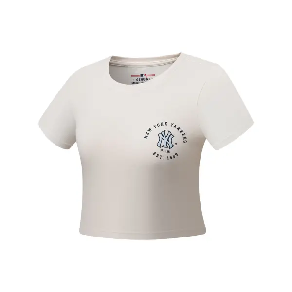 Polo crop top New York Yankees MLB (MLBCT625211-WH1)