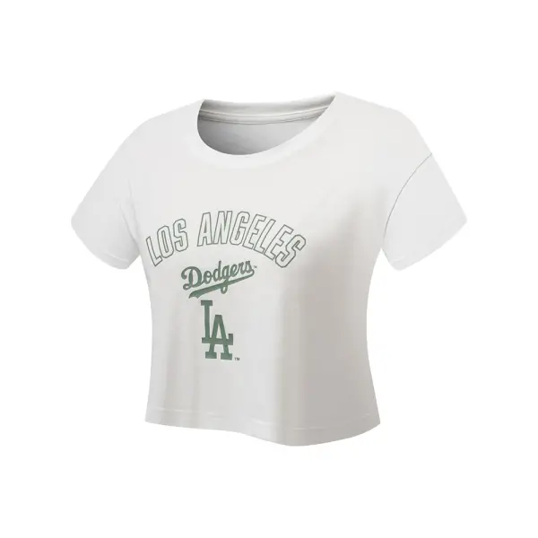 Polo Crop Top Dama Los Angeles Dodgers MLB (MLBCT625215-WH1)