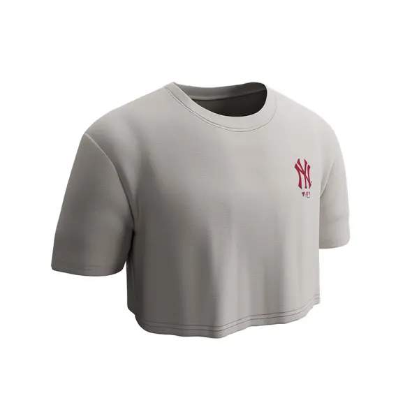 Polo crop Dama New York Yankees MLB Back WORD (MLBCT626102-OW1)