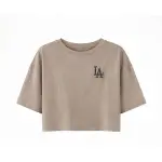 Polo crop Dama Los Angeles Dodgers MLB Back WORD (MLBCT626105-BG1)