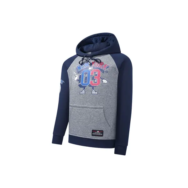 Hoodie Juvenil Mlb New York Yankees Fexpro Capucha Bolsillo - MLBHD324104-DG1