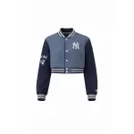 Bomber Jacket crop Dama New York Yankees MLB (MLBJK626101-NV1)