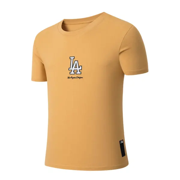 Polo Varon Mlb los Angeles Dodgers Fexpro Mlbts525104 Yl1 - MLBTS525104-YL1