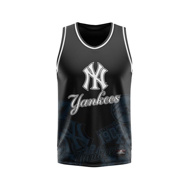 Jersey Ninos Juvenil Mlb New York Yankees Fexpro - MLBTT323201-BK1