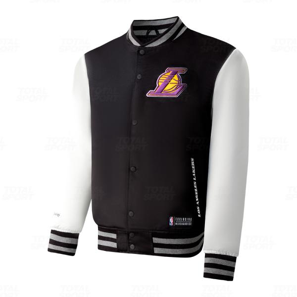 Varsity Jacket Varon Ba Nba los Angeles Lakers Fexpro Nbajk524201 Bk1 - NBAJK524201-BK1