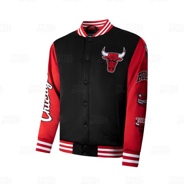 Varsity Jacket Varon Ba Nba Chicago Bulls Fexpro Nbajk524202 Bk1 - NBAJK524202-BK1