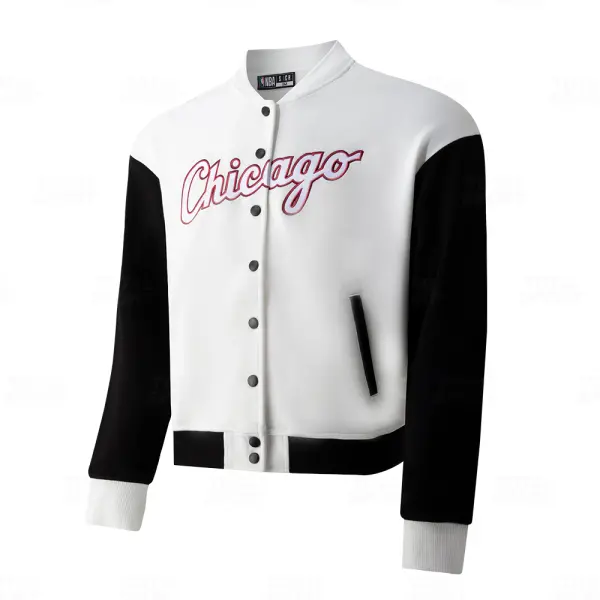Varsity Jacket Dama Ba Nba Chicago Bulls Fexpro Nbajk624202 Ow1 - NBAJK624202-OW1
