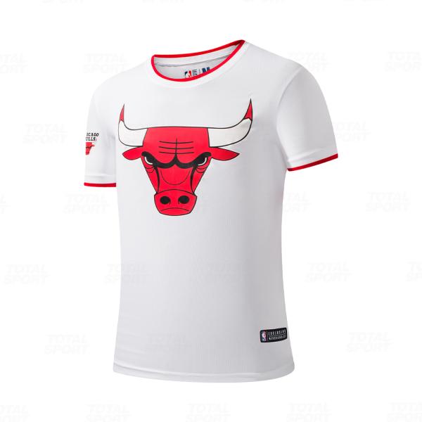 Polo Varon Ba Nba Chicago Bulls Fexpro Nbajs552201 Wht2 - NBAJS552201-WHT2