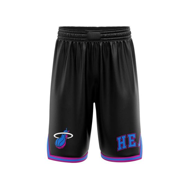 Short Varon Ba Nba Miami Heat Fexpro Nbash521820 Blk25 - NBASH521820-BLK25