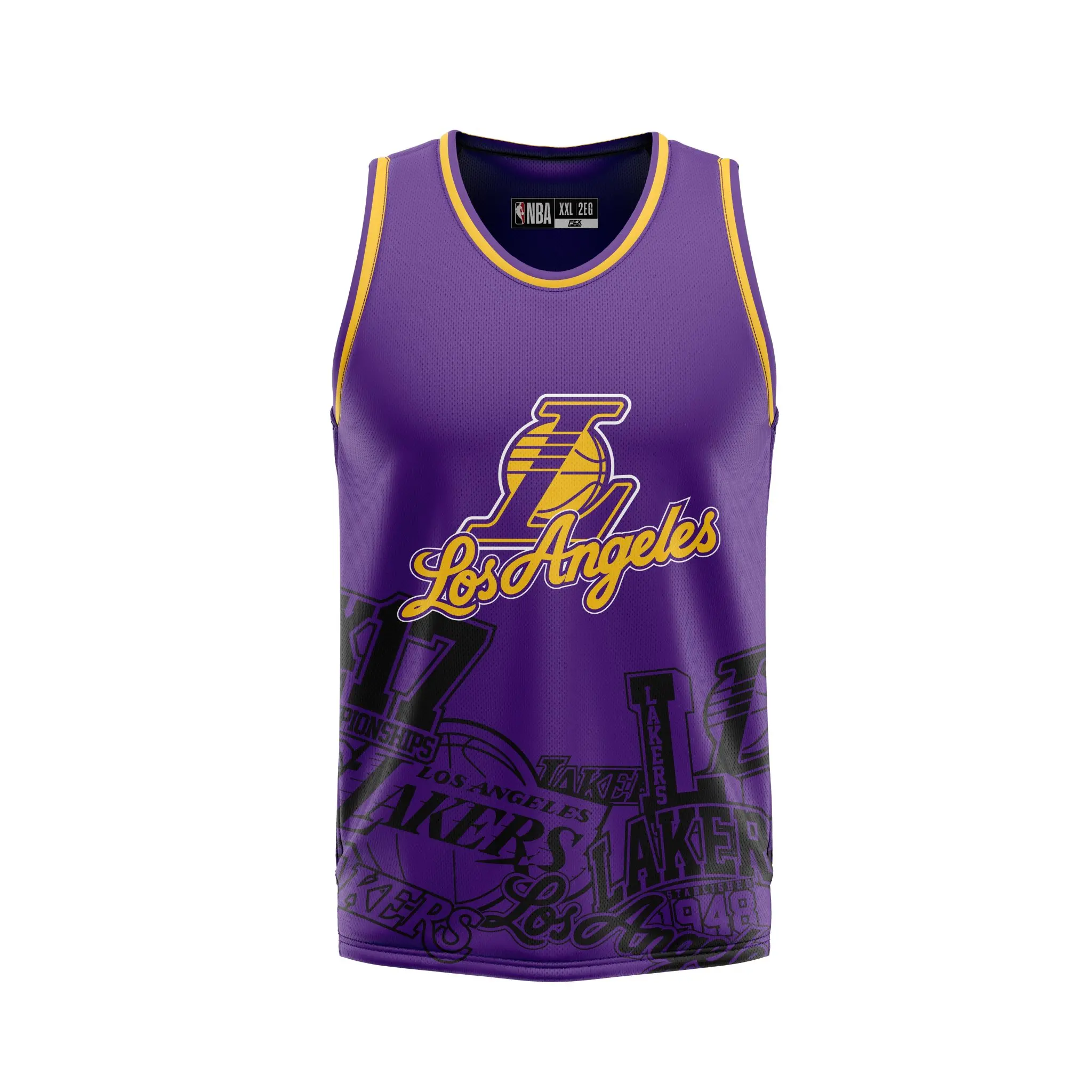 Jersey Nba los Angeles Lakers Fexpro 2 - NBATT523207-PR1
