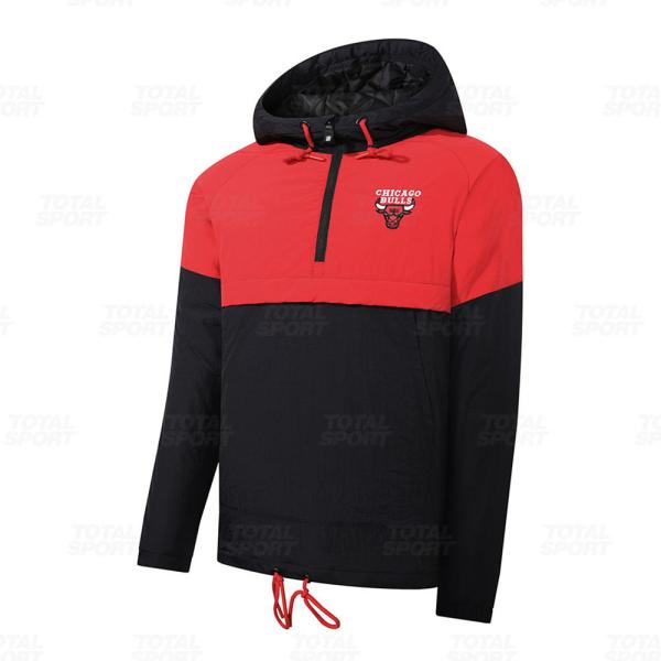 Chaqueta con Capucha Varon 1 2 Zip Nba Chicago Bulls Fexpro Nbawr524103 Bk1 - NBAWR524103-BK1