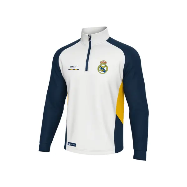 Chaqueta Varon 1/2 zip Real Madrid (RMDLS525201-WH1)