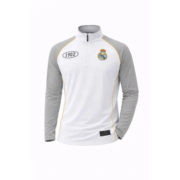 Chaqueta Varon 1/4 zip Real Madrid (RMDLS526102-WH1)